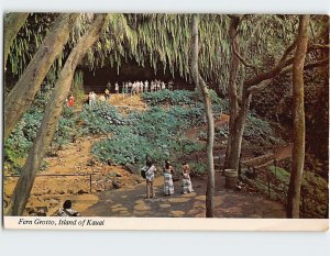 Postcard Fern Grotto, Island of Kauai, Kapaʻa, Hawaii