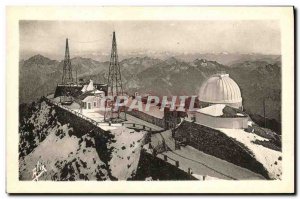 Old Postcard The South Peak of Bigorre The Observatory and the Chaine des Pyr...