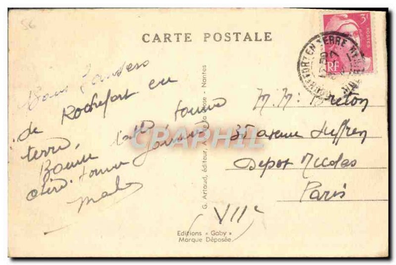Old Postcard Rochefort en Terre Le Vieux Bourg