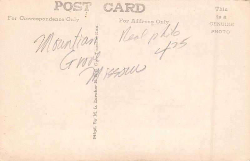 Missouri Mo Postcard RPPC c1910 MOUNTAIN GROVE High School Building