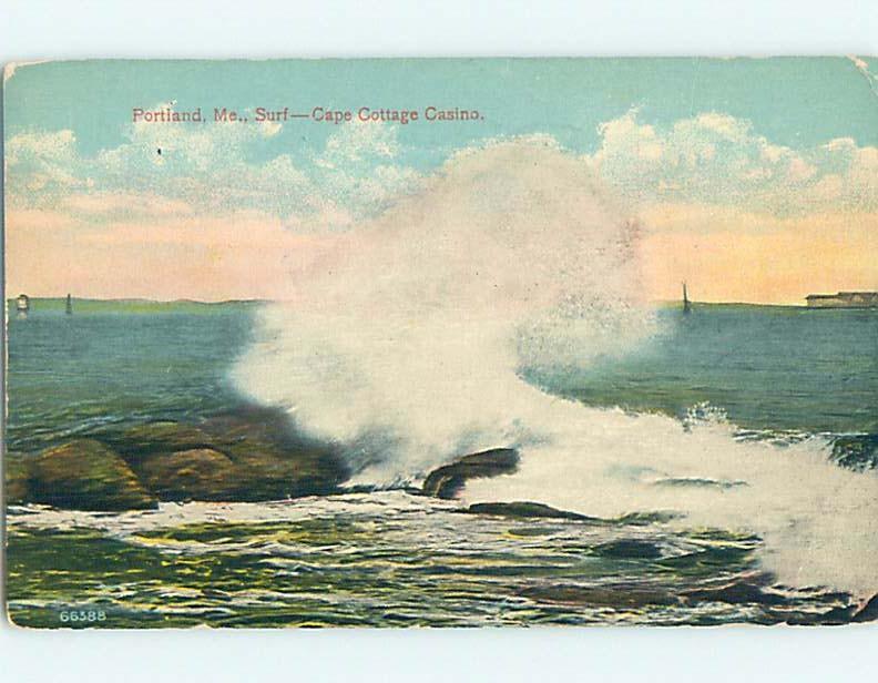 Divided-Back CAPE COTTAGE CASINO Portland Maine ME HM7073