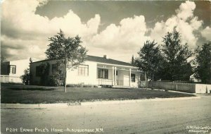 Albuquerque New Mexico Ernie Pyle's Home 1951 RPPC Photo Postcard SW20-9901