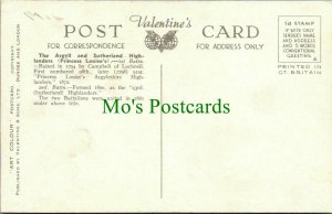 Military Postcard-The Argyll & Sutherland Highlanders,Relieving Sentries RS27680