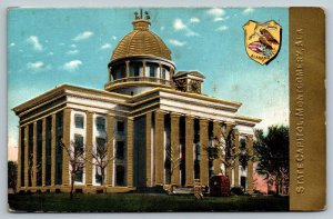 Montgomery  Alabama   State Capitol Building  Embossed  Postcard  c1915