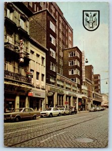 Antwerp Belgium Postcard Tourist Hotel Rue du Pelican 1972 Vintage Posted