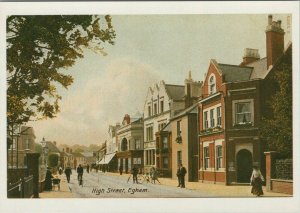 Surrey Postcard - Edwardian View of High Street, Egham (Repro) RR13081