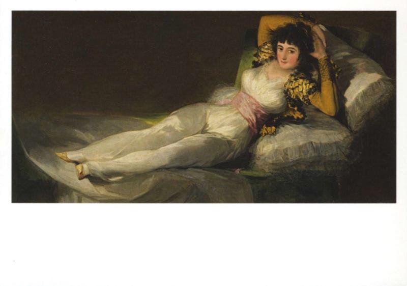 'La maja vestida' Francisco de Goya Artist Museo Prado Art Card Postcard D30