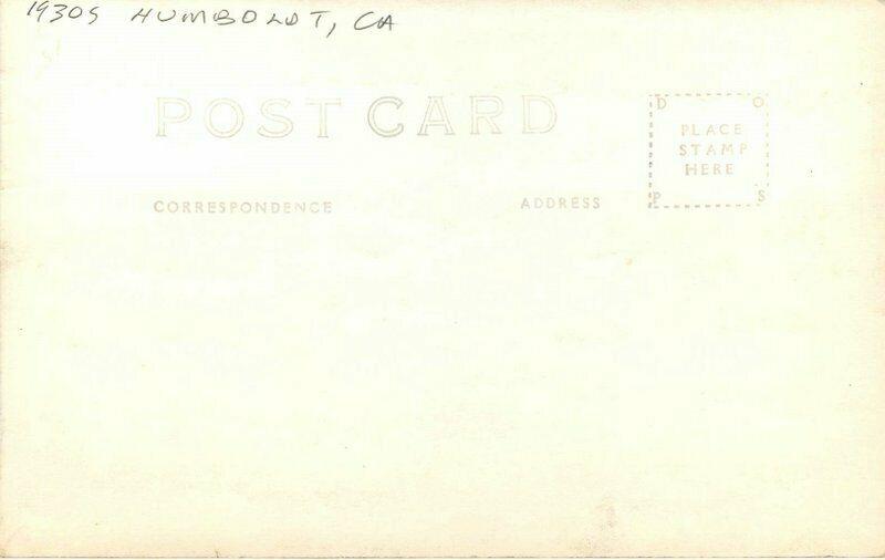 Humboldt California Pacific Ocean Redwood Highway 1930s RPPC Photo Postcard 3170