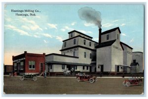 1914 Hastings Milling County Office Cars Hastings Nebraska NE Antique Postcard