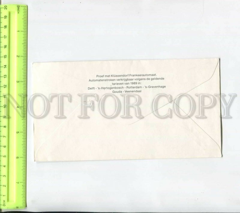 468405 Netherlands 1989 year Variable value stamp First day cover