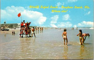 World's Safest Beach- Daytona Beach FL Postcard PC44