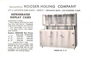 Refrigerator, Hooser Holing Company Advertising Unused 