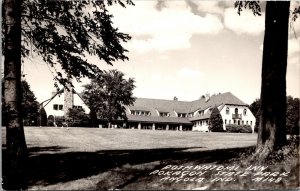 Real Photo Postcard Potawatomi Inn Pokagon State Park in Angola, Indiana~1455