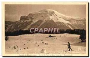 Old Postcard Chartreuse Massif The door collar winter Chamechaude