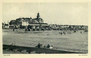 France Calais le casino Postcard