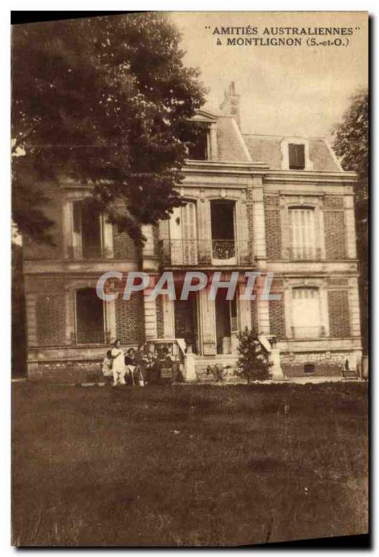 Postcard Old Amities Australian has Montlignon Australia