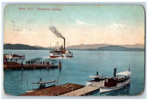 1907 Steamboat Landing Weirs New Hampshire NH, Lynn MA Posted Antique Postcard