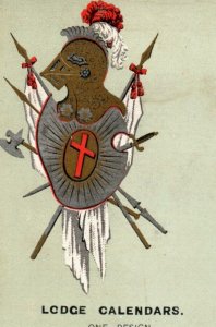 1870s-80s Carter, Rice & Co. Printers Fraternal Folder Trade Card 3R