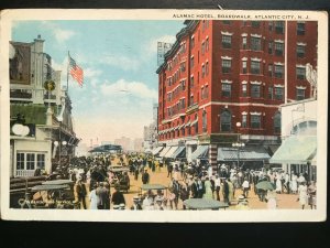 Vintage Postcard 1922 Alamac Hotel Boardwalk Atlantic City New Jersey 