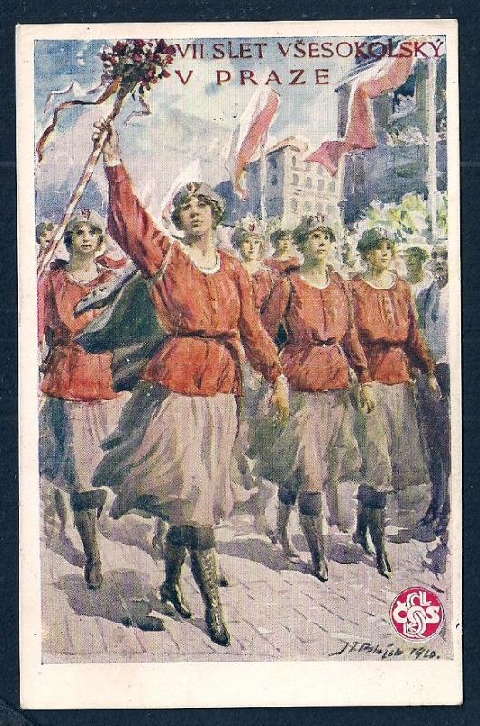 7th General Sokol Congress Prague Marching unused c1938