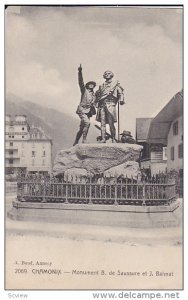 Monument B. De Saussure Et J. Balmat, Chamonix (Haute Savoie), France, 1900-1...