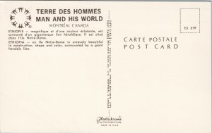 Montreal QC Ethiopia Terre Des Hommes Man And His World Unused Postcard G45