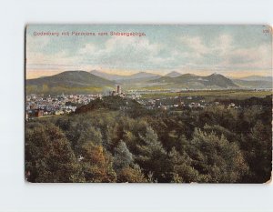 Postcard Godesberg mit panorama vom Siebengebirge, Godesburg, Germany