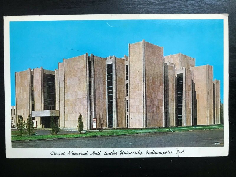 Vintage Postcard 1973 Clowes Memorial Hall Butler University Indianpolis Indiana