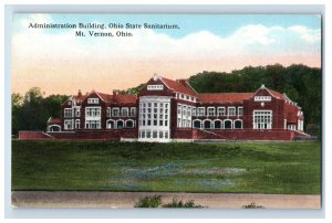 Vintage Administration Building ohio State Mr Vernon, OH. Postcard F117E
