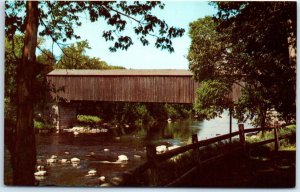 Postcard - Low's Bridge (1860) - Sangerville, Maine