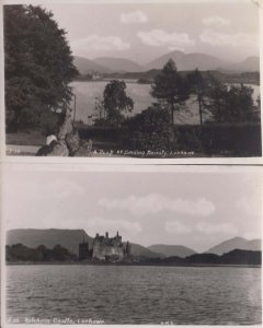 Lochawe A Peep At A Smiling Beauty Scottish Argyll & Bute 2x Aerial Postcard