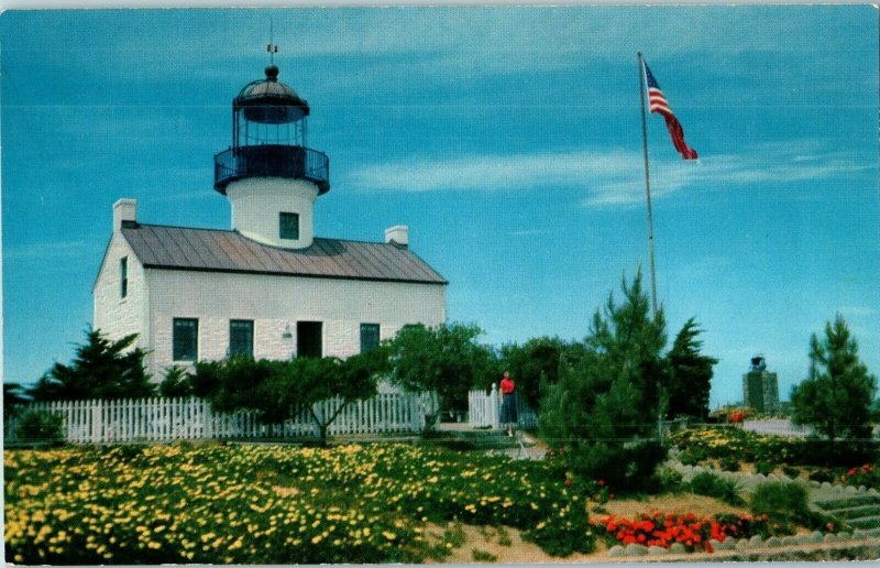 Point Loma Light House San Diego California Union Oil Co Postcard