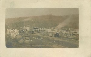 Postcard RPPC Maryland Logging lumber sawmill C-1910 23-2912