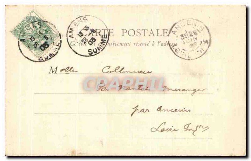 Old Postcard Amiens The front