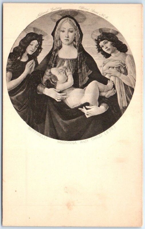 Postcard - Madonna And Child By Botticelli, National Gallery - London, England