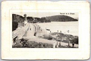 1905 Souvenir De La Gillepe Belgium Bridge Bay Posted Postcard