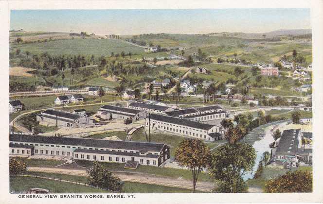 General View of the Granite Works - Barre VT, Vermont - WB