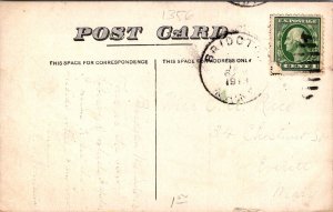 Davis Memorial Library, Bridgton ME c1910s Vintage Postcard W60