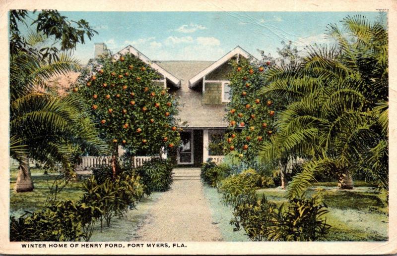 Florida Fort Myers Winter Home Of Henry Ford Curteich