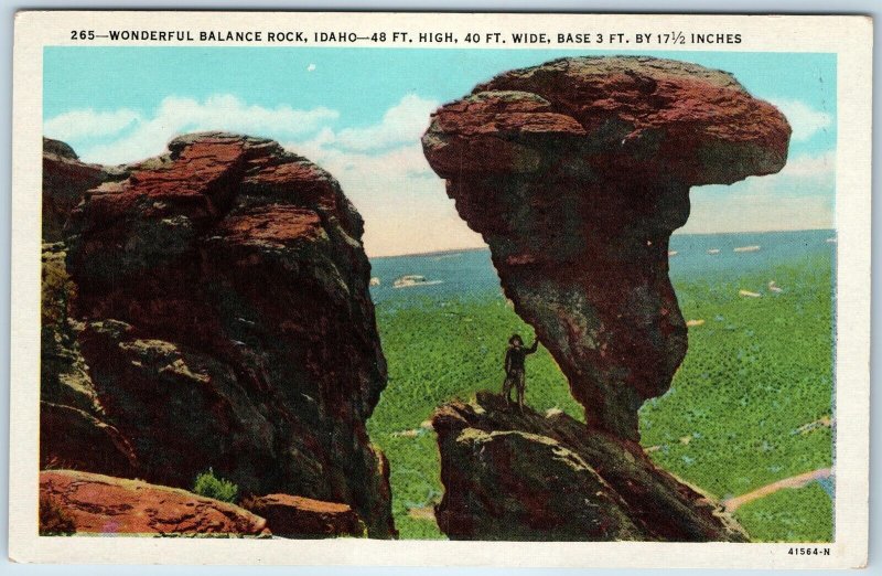 c1940s Castleford - Buhl, ID Balanced Rock 40 TON Salmon Creek Canyon PC A249