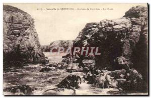 Old Postcard Presqu'ile de Quiberon 39ile Port Bara Rocks Chaos