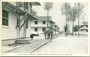 WWII W R Thompson & Company Aberdeen Proving Company Street UNP WB Postcard N17