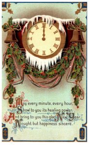 New Year ,  Clock, Poem