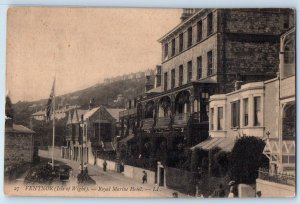 Ventnor Isle of Wight Postcard Royal Marine Hotel c1910 Antique Posted