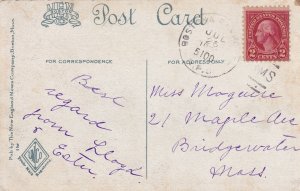 Burial Hill Plymouth Massachusetts MA Postcard Entrance Bridgewater