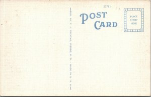 US Post Office Pierre South Dakota exterior c1930s linen postcard E264 