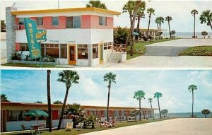 FL, Daytona Beach, Florida, Vagabond, Motel, Multi View, Dexter Press No. 11649