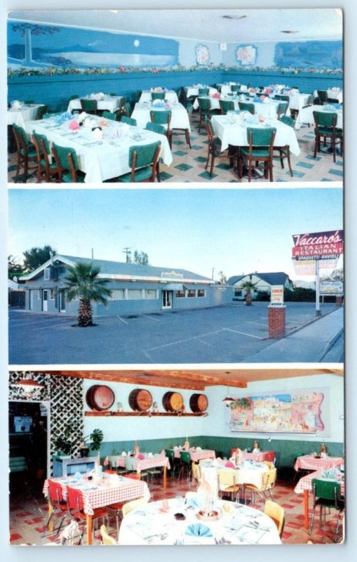 PHOENIX, Arizona AZ ~ Italian Restaurant MAMA VACCARO'S 1958 Roadside Postcard