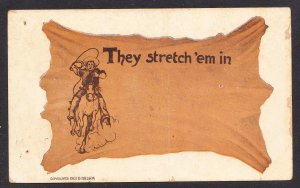 TX - Waco - They Stretch 'em in - D Hillson card - 1907