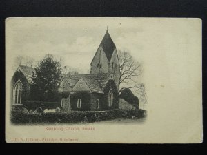 Sussex SOMPTING St Mary the Blessed Virgin Church c1905 Postcard by Pollicutt